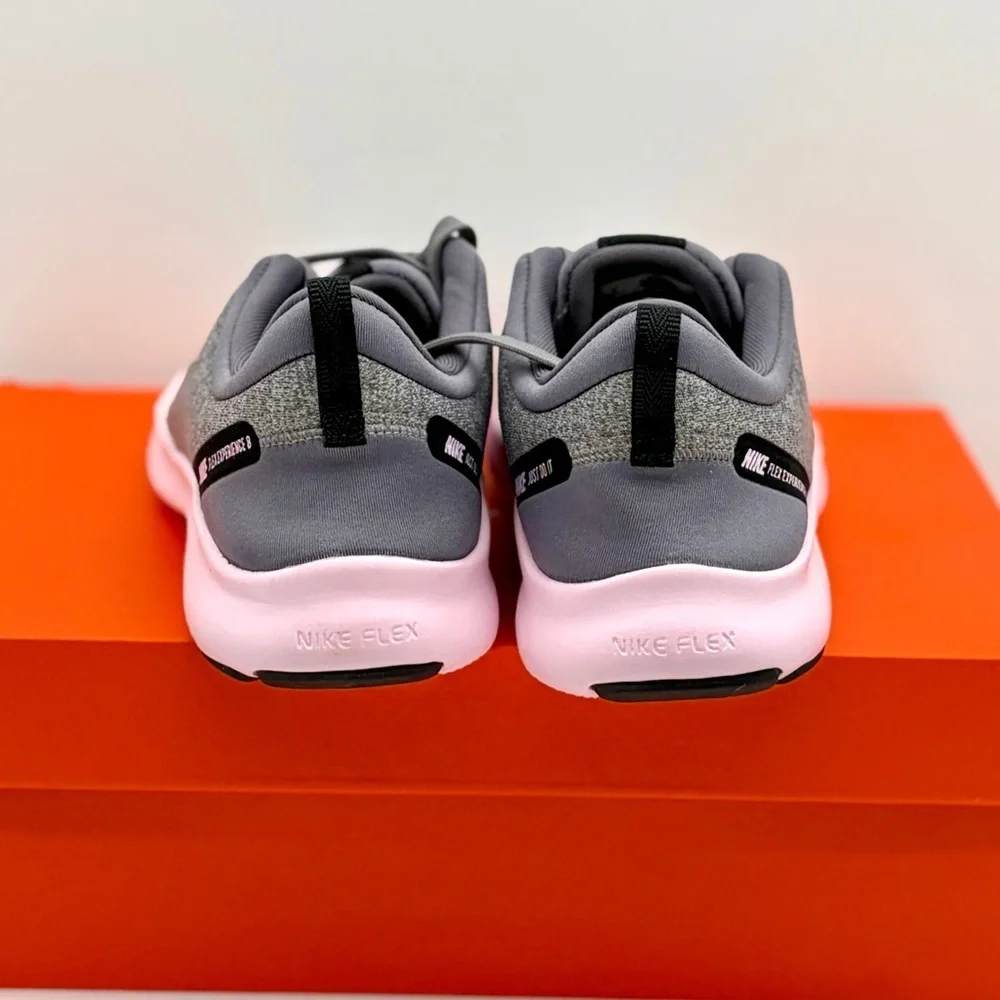 Nike Women's Gray & Pink Flex Running Shoes Size 8